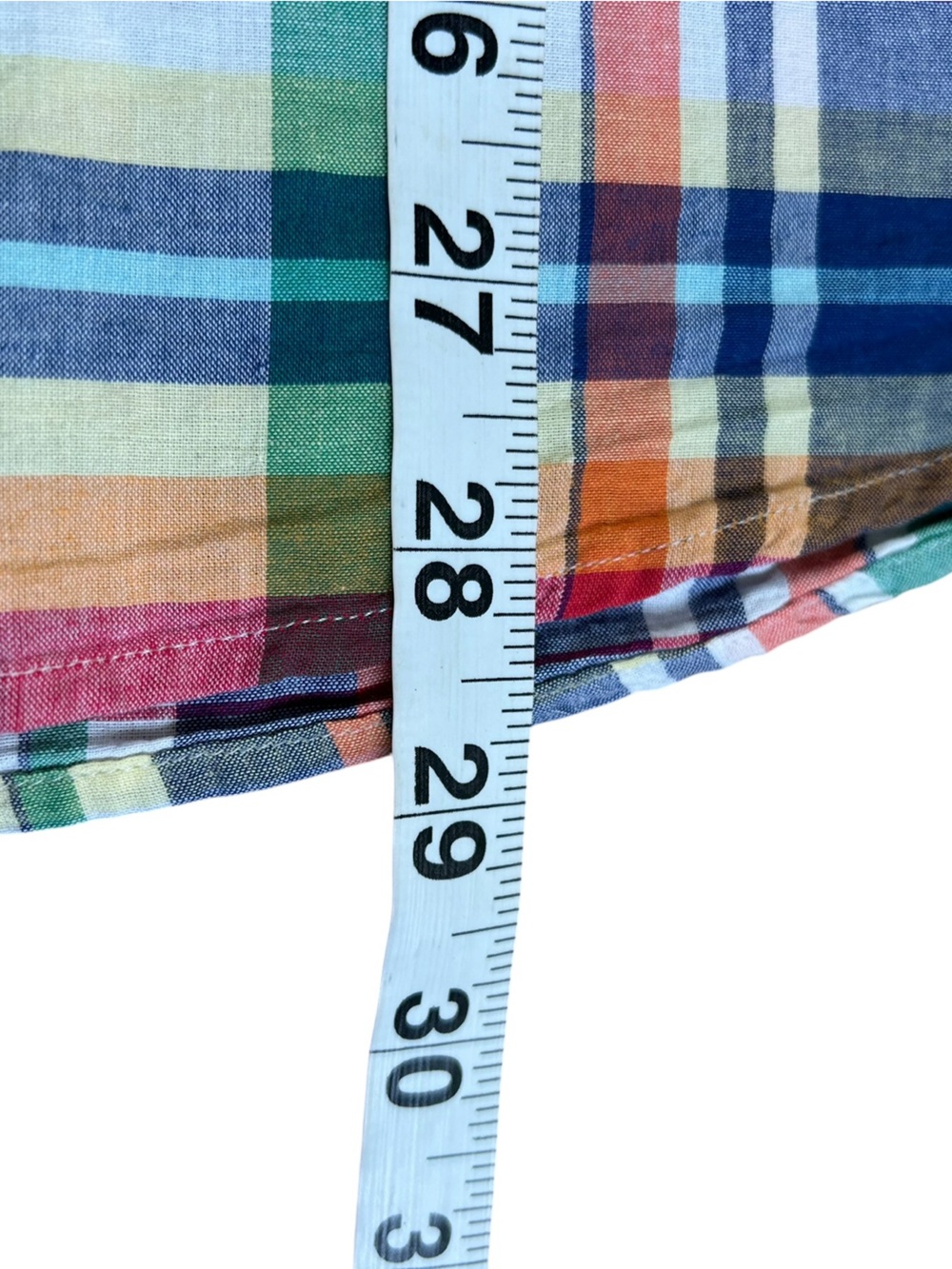 RALPH LAUREN Authentic Indian Madras Plaid Short Sleeve Button Down Shirt XL - Picture 10 of 11